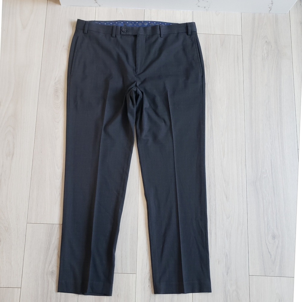 Ralph‎ Lauren Pants Mens 36x30 Black Dress Classic Flat Flont Comfort Trousers